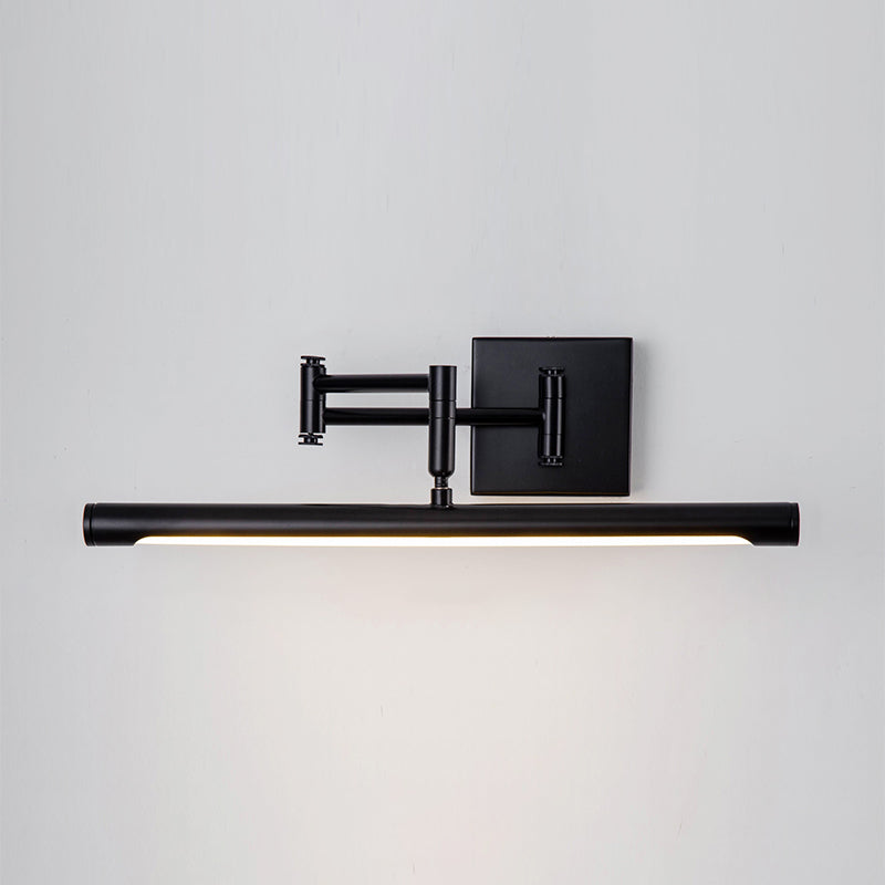 Acrylic LED Extendable Wall Sconce in Modern Simplicity Wrought Iron Linear Wall Light for Bathroom