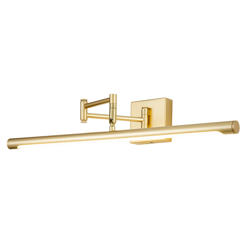 LED acrylique Application murale extensible dans la simplicité moderne Lumière murale linéaire en fer forgé pour salle de bain