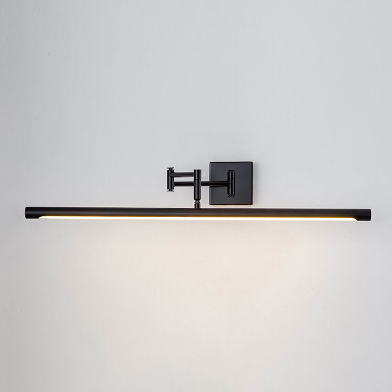 LED acrylique Application murale extensible dans la simplicité moderne Lumière murale linéaire en fer forgé pour salle de bain