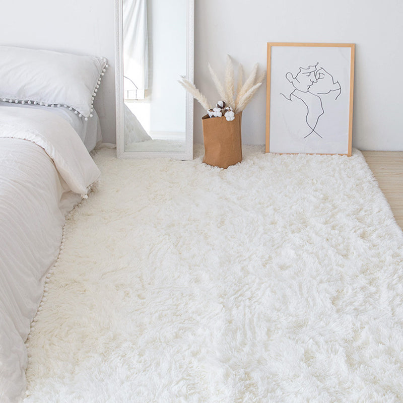 Round élégant couleur unie moderne tapis moderne Polyester un tapis d'intérieur pain, tapis résistant aux taches pour la décoration intérieure