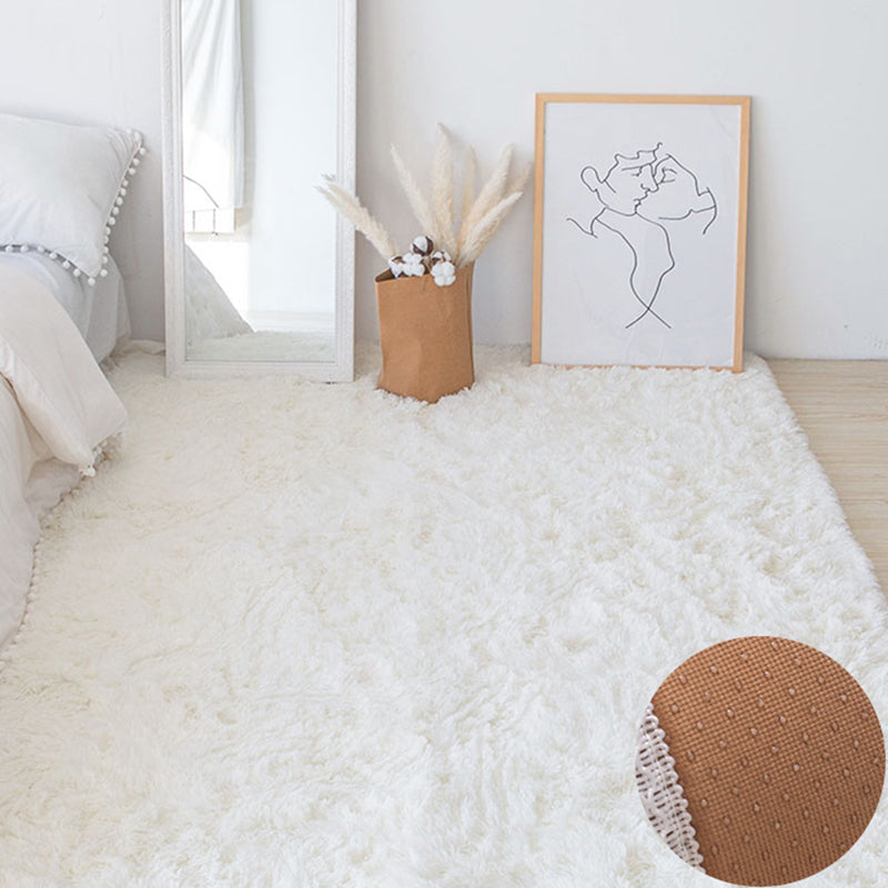 Multicolor Modern Area Carpet Polyester Solid Indoor Rug Non-Slip Backing Carpet for Home Decor