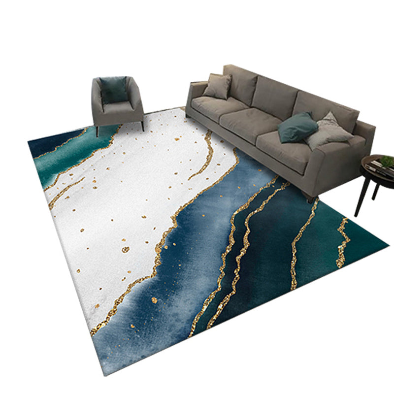 Luxurious Artistic Pattern Indoor Rug Individuality Modern Carpet Polyester Stain Resistant Rug for Home Decoration