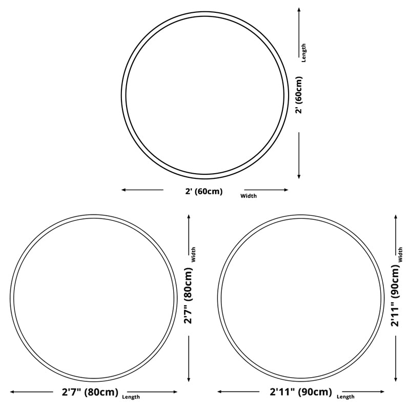 Round Black Tone Moroccan Area Carpet Cotton Concentric Circles Indoor Rug Washable Carpet for Living Room