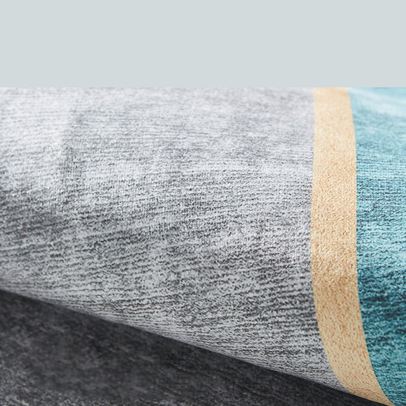 Vaste kleur moderne binnen tapijt polyester metalen lijnen afdrukt tapijt Easy Care Tapijt voor woningdecoratie