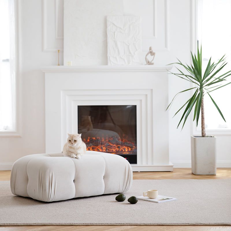 Grey Tone Simple Area Carpet Polyester Solid Indoor Rug Anti-Slip Backing Carpet for Living Room