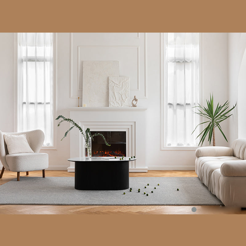 Grey Tone Simple Area Carpet Polyester Solid Indoor Rug Anti-Slip Backing Carpet for Living Room