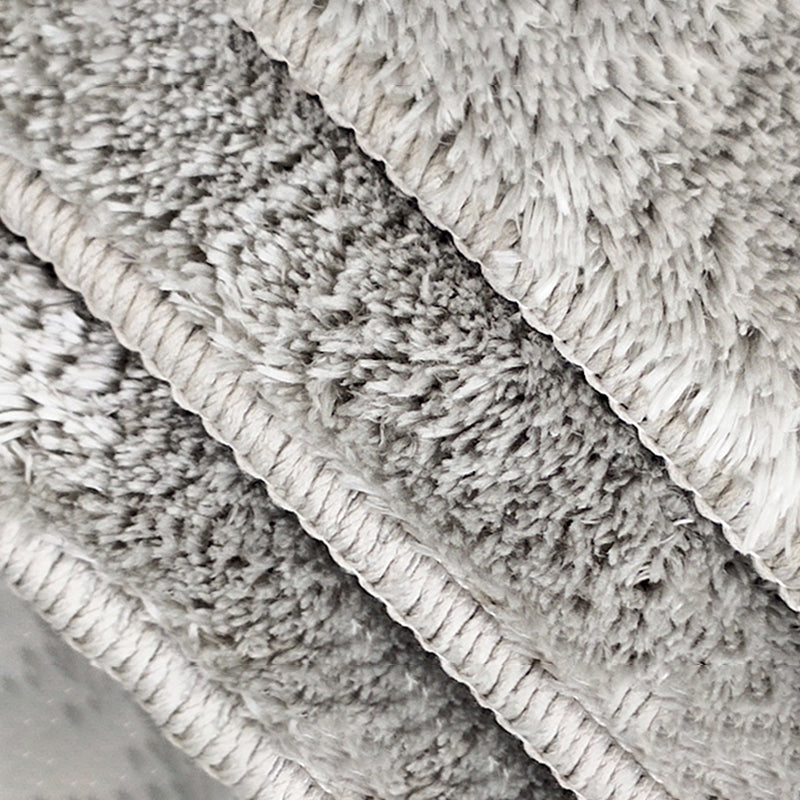 Light Color Simplicity Area Rug Polyester Solid Rug Non-Slip Backing Indoor Rug for Living Room