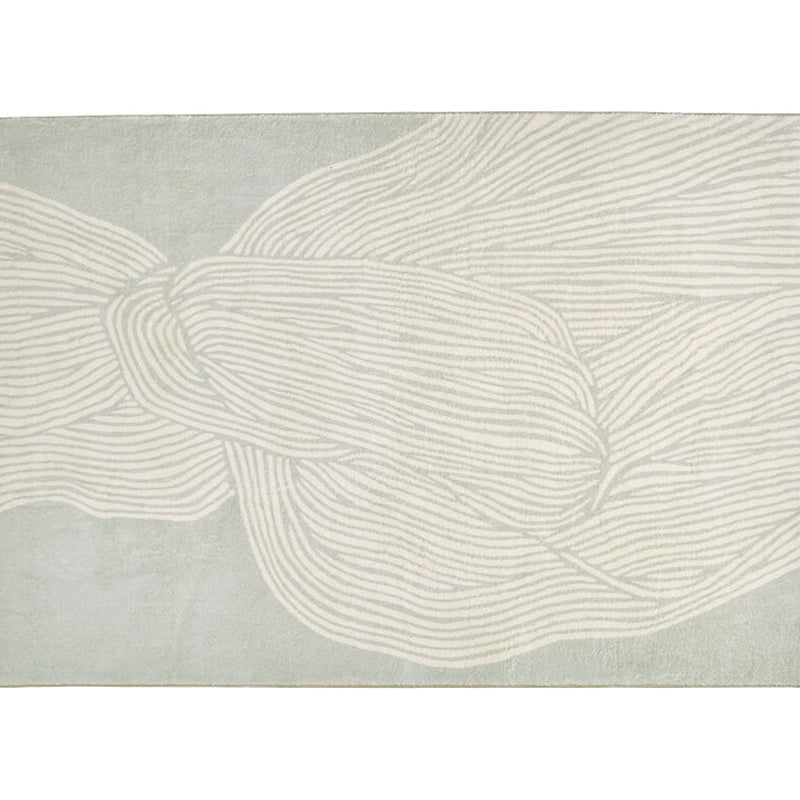 Apricot Tone Modern Indoor Rug Polyester Banded Print Carpet Easy Care Rug for Home Decoration