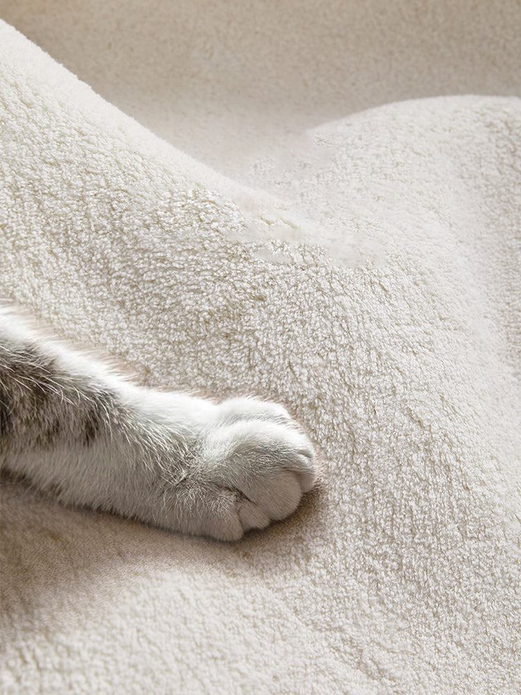 Apricot Tone Modern Indoor Rug Polyester Banded Print Carpet Easy Care Rug for Home Decoration