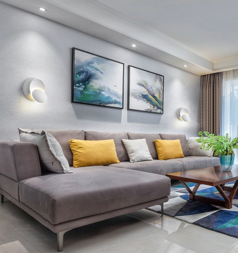 Disk Acrylic Wall Lighting Fixtures Modern Wall Mounted Light Fixture for Bedroom