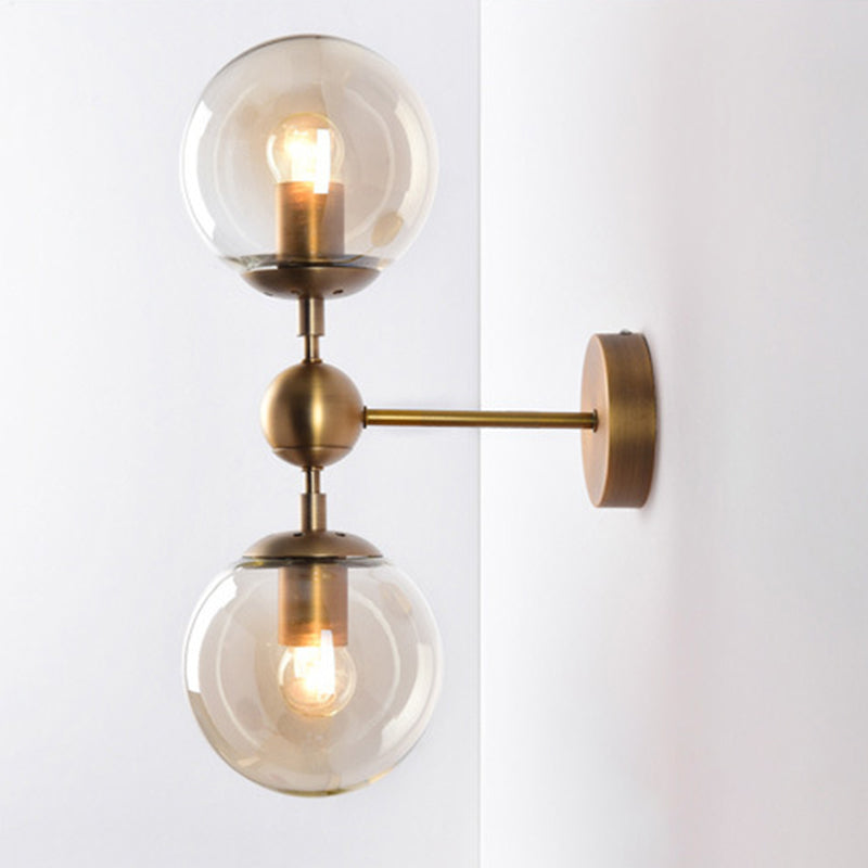 Globe Clear Class Wall Lighting Fixtures Modern Wall Mounted Light Fixture for Bedroom