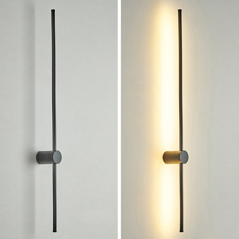 Fissaggi di illuminazione a parete in metallo a linea sottile moderna lampada montata a parete per camera da letto