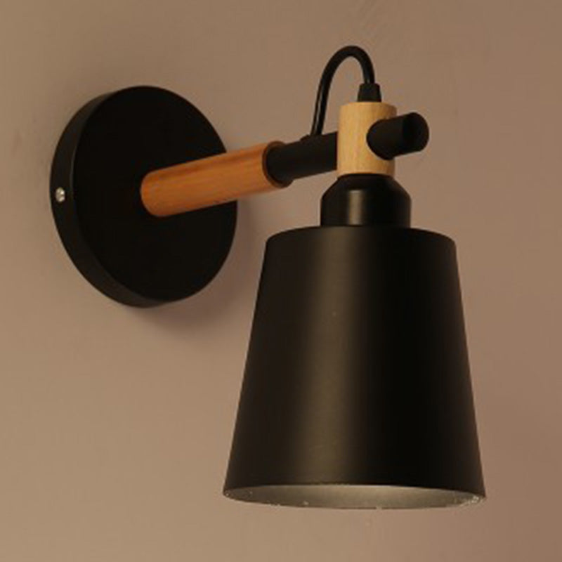 1 Light Metal Wall Mounted Wall Lights Modern Cone Wall Lamp Sconce for Foyer and Hall