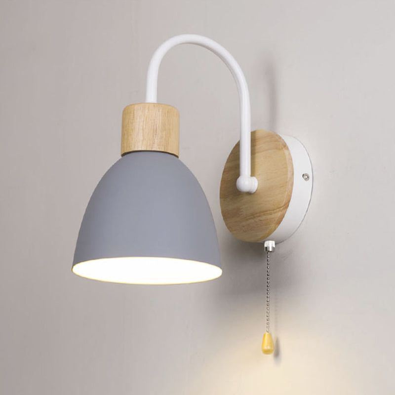 1 Light Metal Wall Mounted Wall Lights Modern Clad Cone Wall Sconces Lighting Fixtures for Foyer and Hall