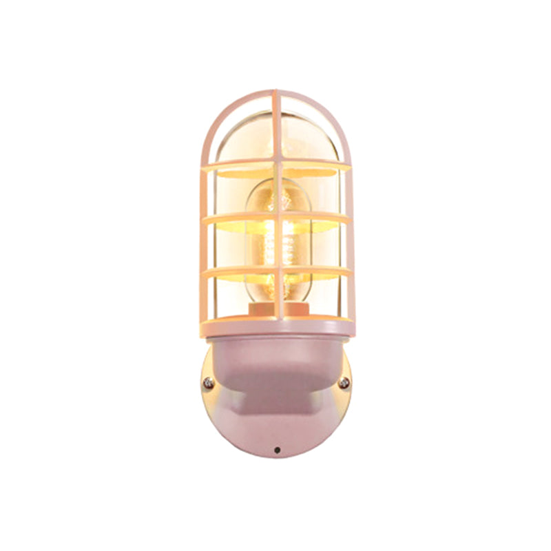 1 Light Metal Wall Mounted Wall Lights Modern Lantern Wall Sconces Lighting Fixtures for Bedroom