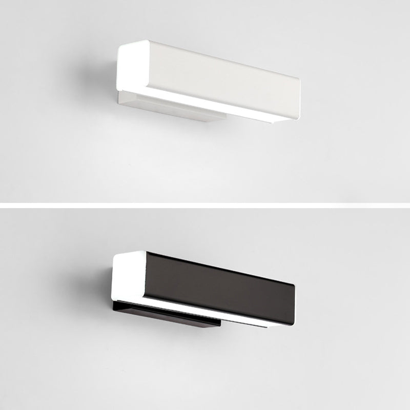 Rectangular Metal Wall Lighting Fixtures Modern Wall Mounted Light Fixture for Bedroom