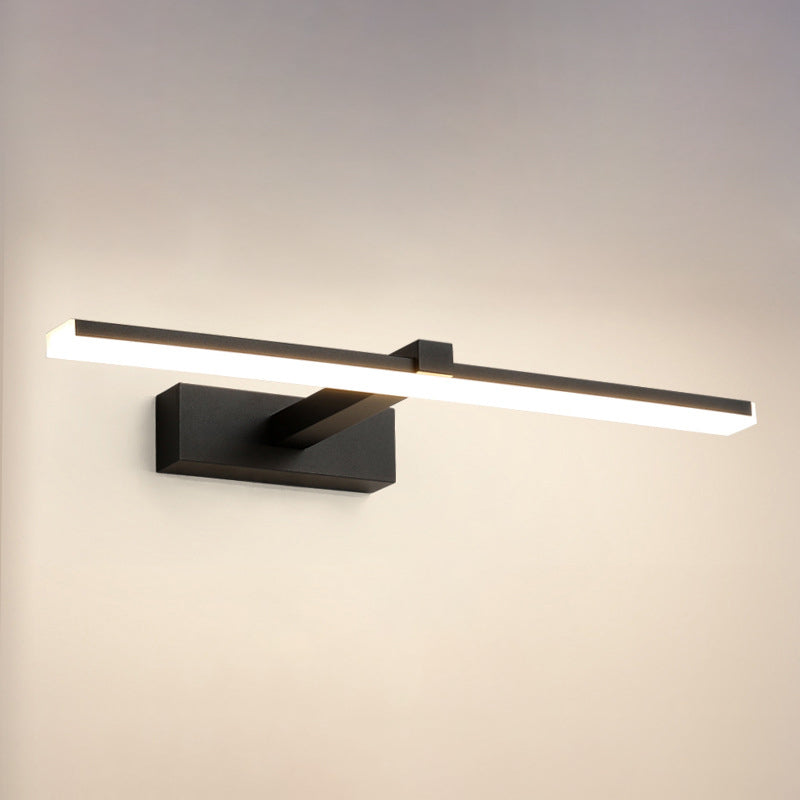 Luci da parete di vanità lineari Vintage Modern Simplicity Simplicity Plastica Prontone per bagno