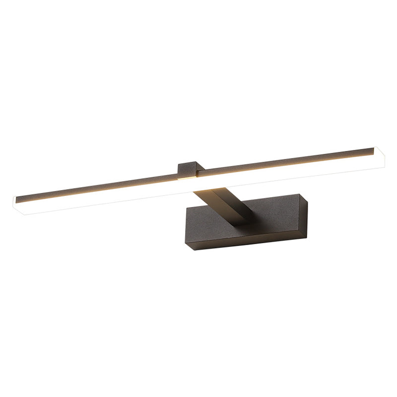 Luci da parete di vanità lineari Vintage Modern Simplicity Simplicity Plastica Prontone per bagno