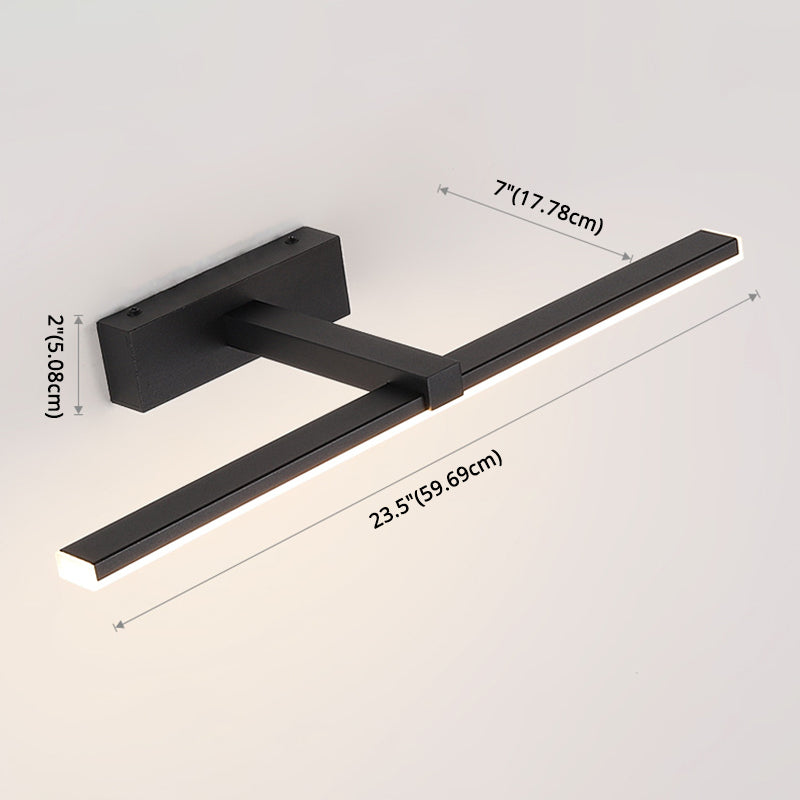Luci da parete di vanità lineari Vintage Modern Simplicity Simplicity Plastica Prontone per bagno