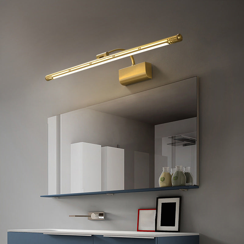 Fissaggi di illuminazione a parete in metallo a linea sottile moderna lampada montata a parete per camera da letto