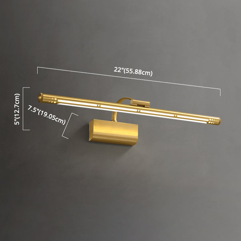 Fissaggi di illuminazione a parete in metallo a linea sottile moderna lampada montata a parete per camera da letto