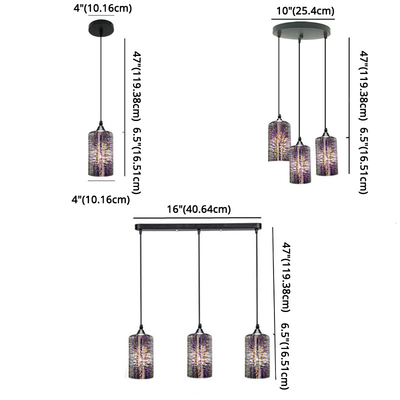 Modern Multi Light Pendant Creative Glass Light Shop Light Bar Light