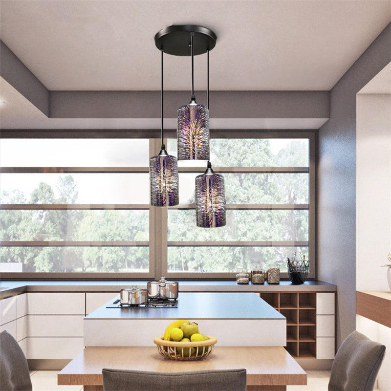 Modern Multi Light Pendant Creative Glass Light Shop Light Bar Light