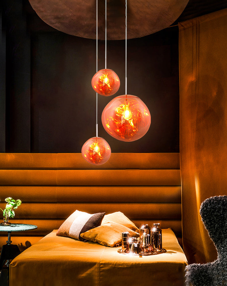 1 Light PVC Pendant Ceiling Lights Modern Pendulum Hanging Pendant Lights for Dining Room