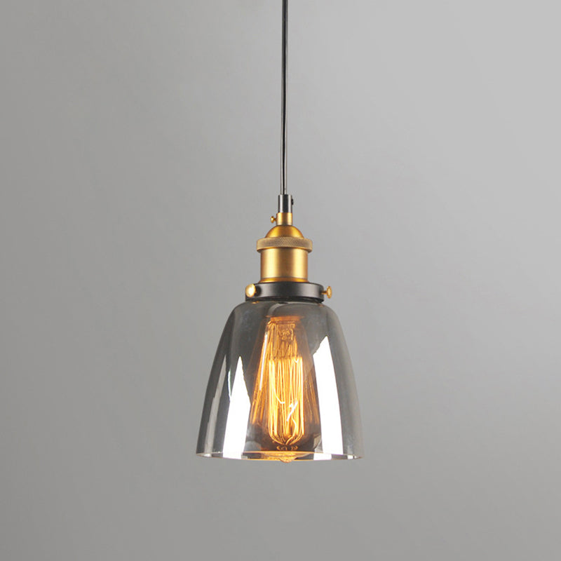Clear Glass Industrial Loft Pendellicht 1 Lichthänge Deckenleuchte für Esszimmer