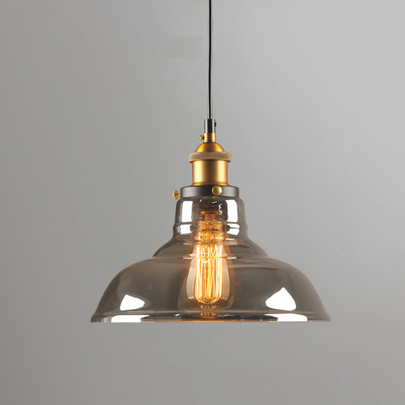 Clear Glass Industrial Loft Pendellicht 1 Lichthänge Deckenleuchte für Esszimmer