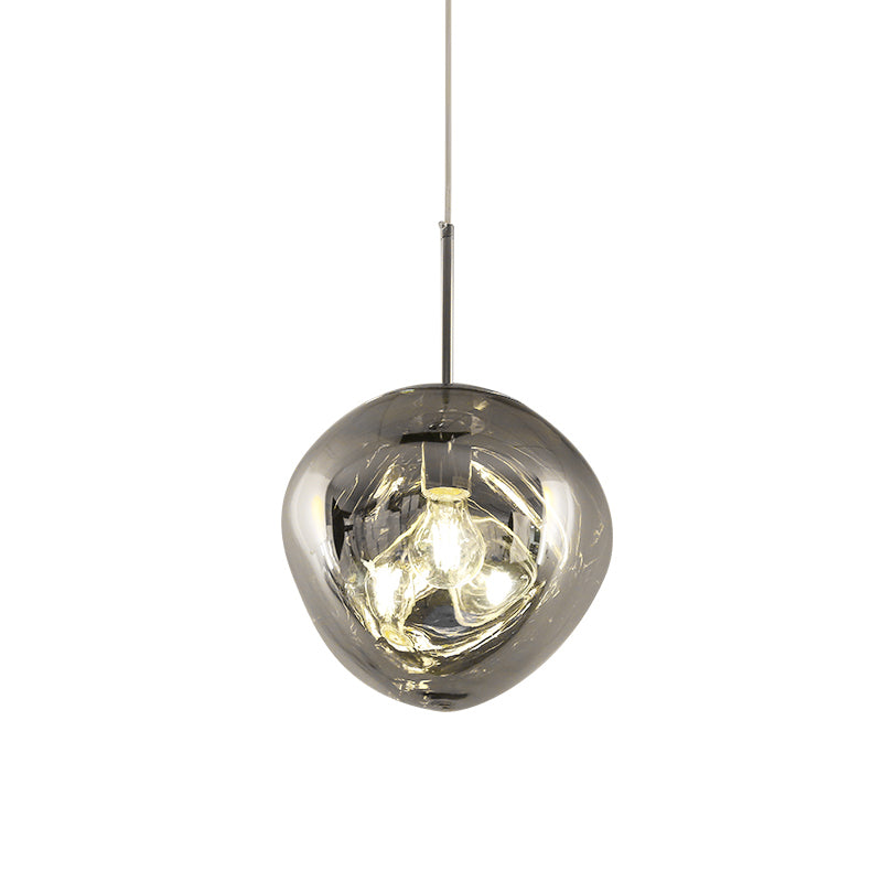 1-Ligth mondgeblazen glazen hanglampverlichtingsarmaturen Minimalisme plafondhanger voor slaapkamer