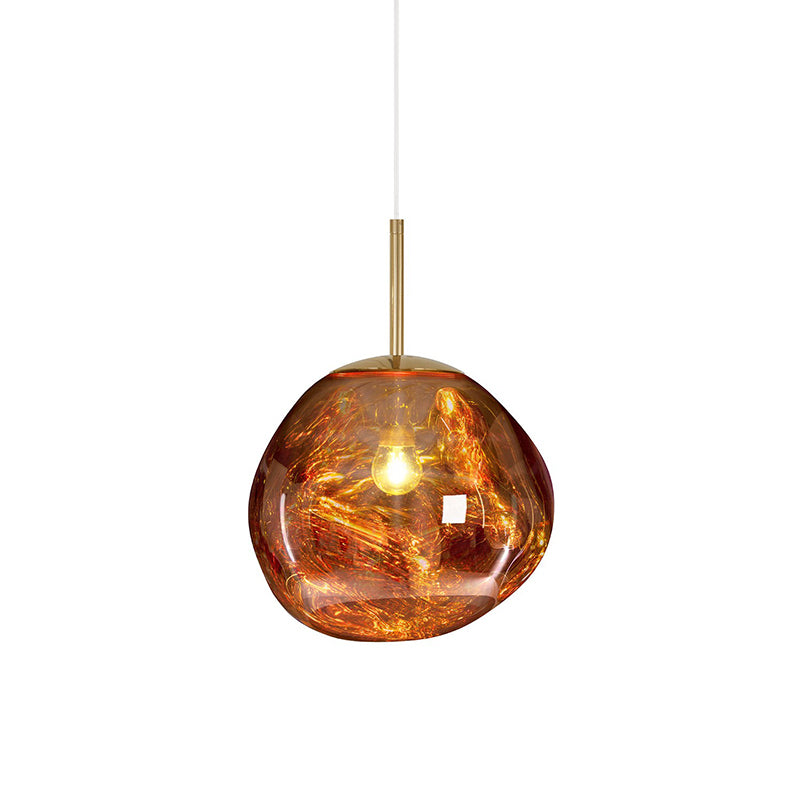 1-Ligth mondgeblazen glazen hanglampverlichtingsarmaturen Minimalisme plafondhanger voor slaapkamer