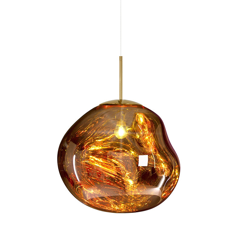 1-Ligth mondgeblazen glazen hanglampverlichtingsarmaturen Minimalisme plafondhanger voor slaapkamer