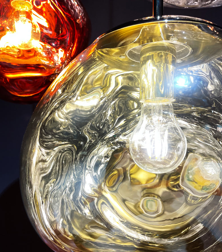 1-Ligth mondgeblazen glazen hanglampverlichtingsarmaturen Minimalisme plafondhanger voor slaapkamer