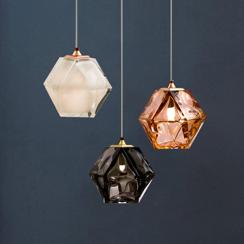 Funzionamento a sospensione in vetro a sospensione in vetro a sospensione a 1 luce Kit di luce a sospensione per sala da pranzo