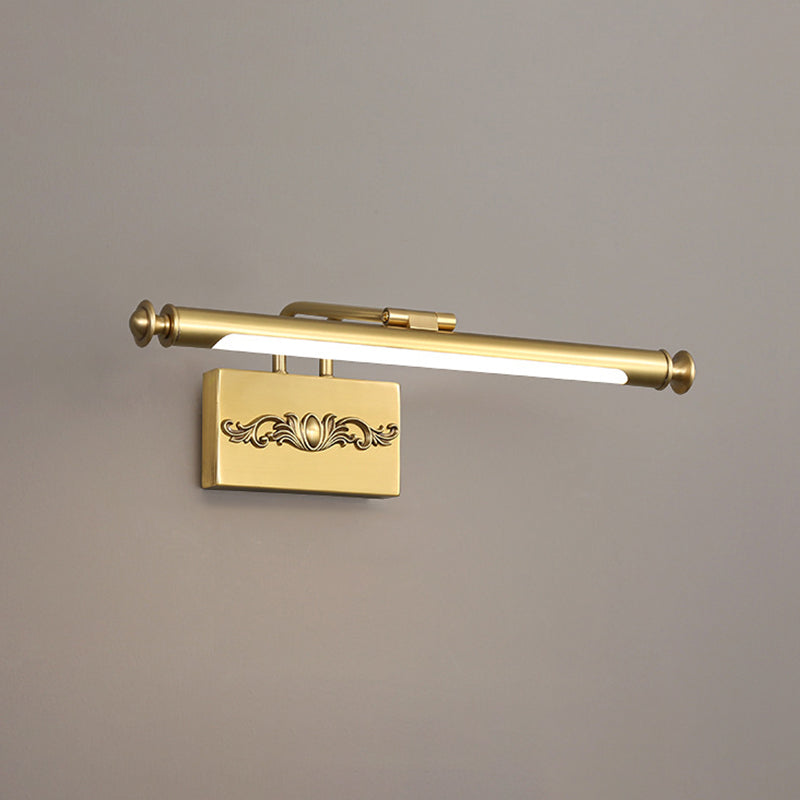 Dünn line metallwandmontierte Lichter moderne Wandbeleuchtungsideen für Badezimmer