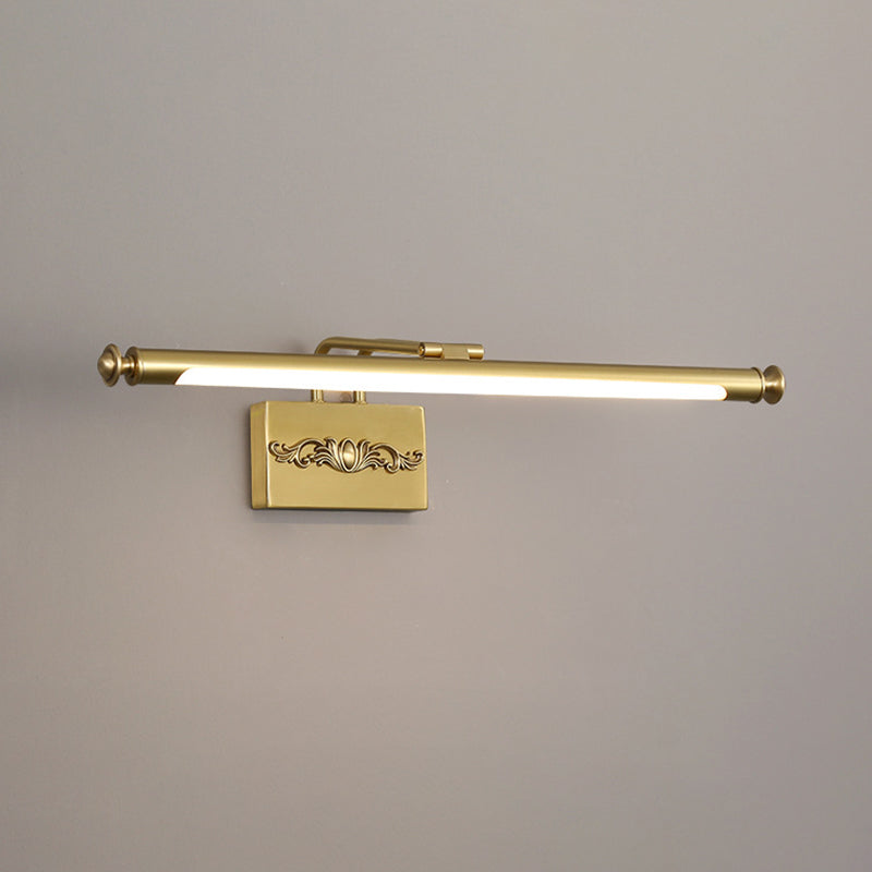 Dünn line metallwandmontierte Lichter moderne Wandbeleuchtungsideen für Badezimmer