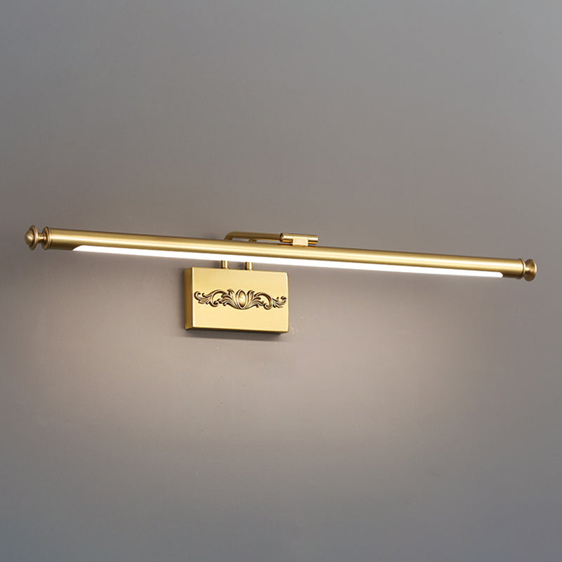 Dünn line metallwandmontierte Lichter moderne Wandbeleuchtungsideen für Badezimmer