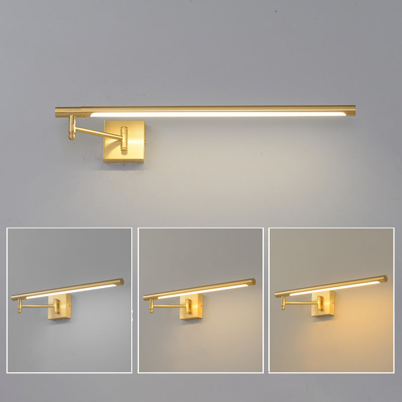 Linear Metal Wall Mounted Lights Modern Wall Mounted Light Fixture for Bathroom