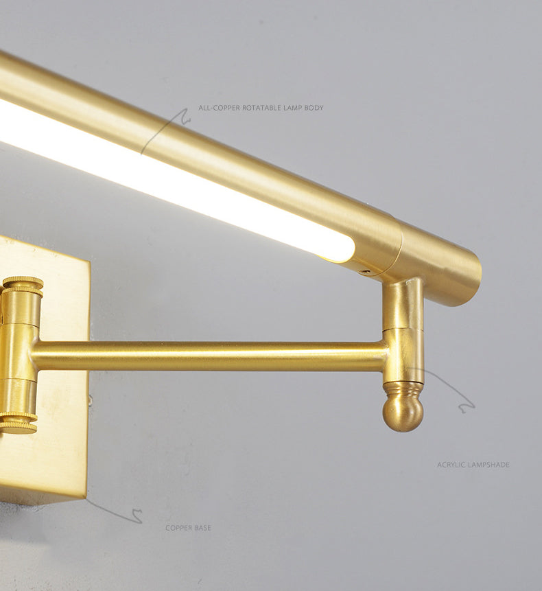 Linear Metal Wall Mounted Lights Modern Wall Mounted Light Fixture for Bathroom