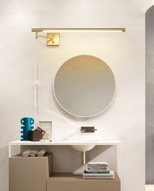 Linear Metal Wall Mounted Lights Modern Wall Mounted Light Fixture for Bathroom
