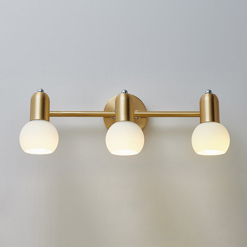 Luci da parete in vetro sfera Luci da parete Modern Wall Sconce Lighting per bagno