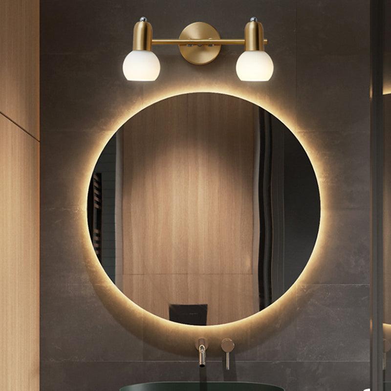Luci da parete in vetro sfera Luci da parete Modern Wall Sconce Lighting per bagno