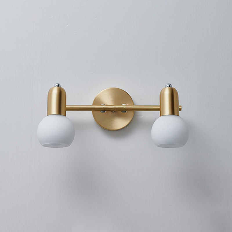 Luci da parete in vetro sfera Luci da parete Modern Wall Sconce Lighting per bagno