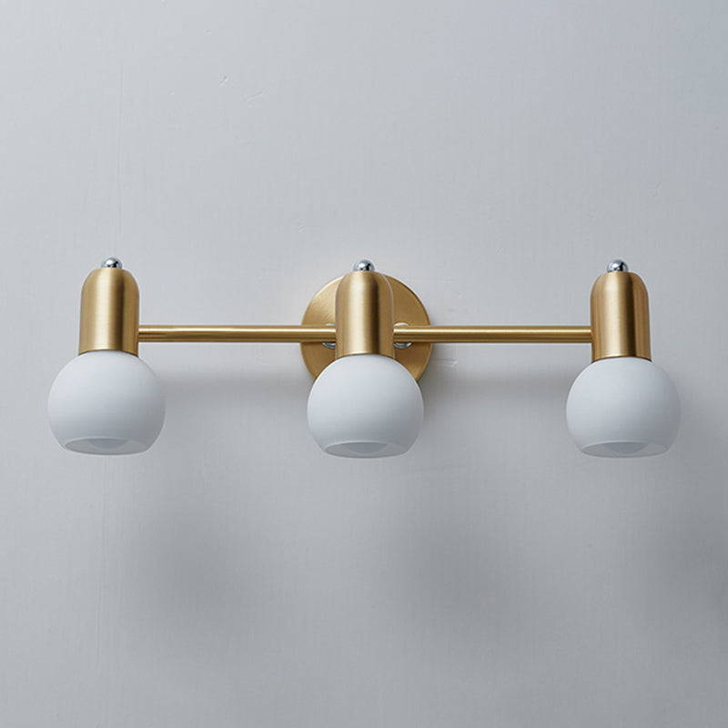 Luci da parete in vetro sfera Luci da parete Modern Wall Sconce Lighting per bagno