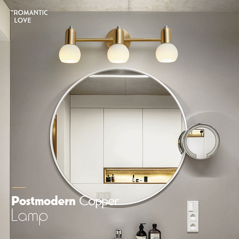 Luci da parete in vetro sfera Luci da parete Modern Wall Sconce Lighting per bagno