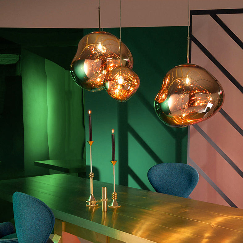 1-Ligth mondgeblazen glazen hanglampverlichtingsarmaturen Minimalisme plafondhanger voor slaapkamer