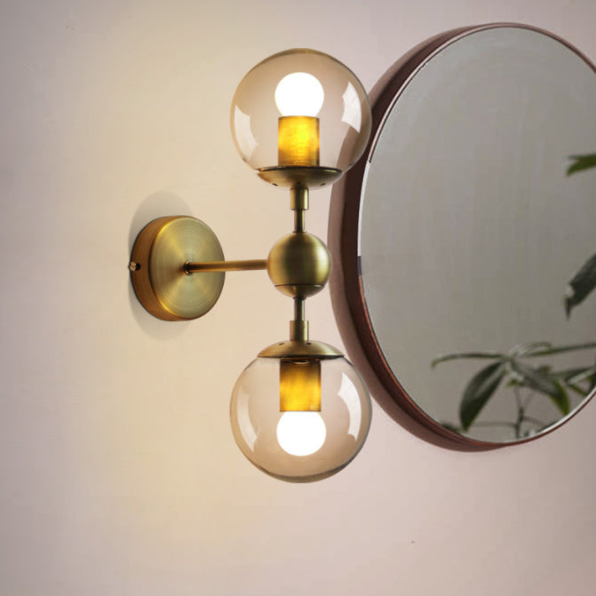 Globe Clear Class Wall Lighting Fixtures Modern Wall Mounted Light Fixture for Bedroom