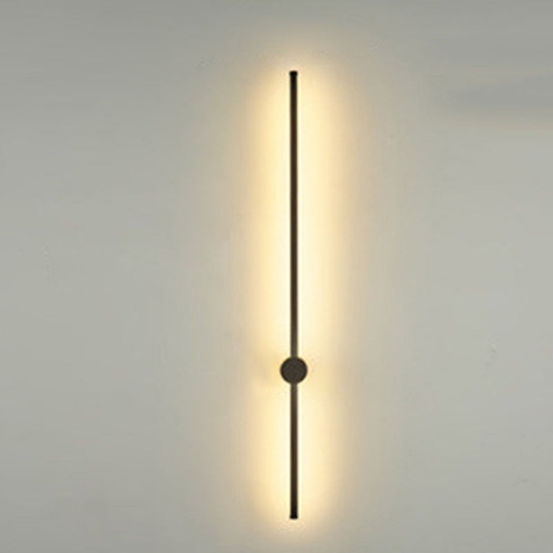 Moderno Minimalista de estilo LED LED LED LEACHIVE LIGHTING LINULACIÓN DEL ALUMINIO DEL ALUMINIO ILUMINACIÓN EN ENCENDIDO NEGRO