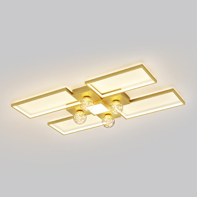 Modern Luxury Style Spherical Flush Mount Ceiling Light Fixtures Glass Ceiling Mount Chandelier